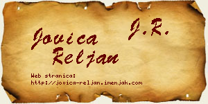 Jovica Reljan vizit kartica
